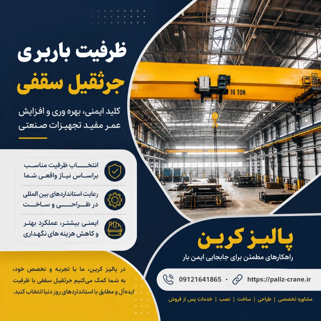ظرفیت باربری جرثقیل سقفی