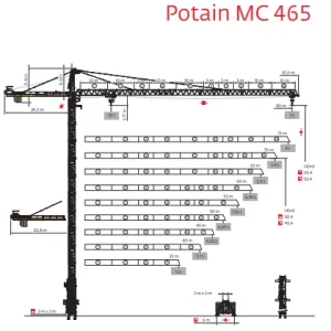 تاور کرین MC 465